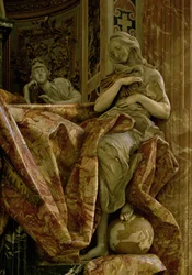 Verità dal monumento ad Alessandro VII nel transetto nord, 1672-78